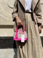 مینی بگ زنانه سرخابی رنگ طرح گوچ