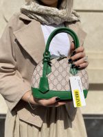 مینی بگ زنانه طرح گوچی سبز رنگ