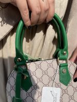 مینی بگ زنانه سبز رنگ طرح گوچ