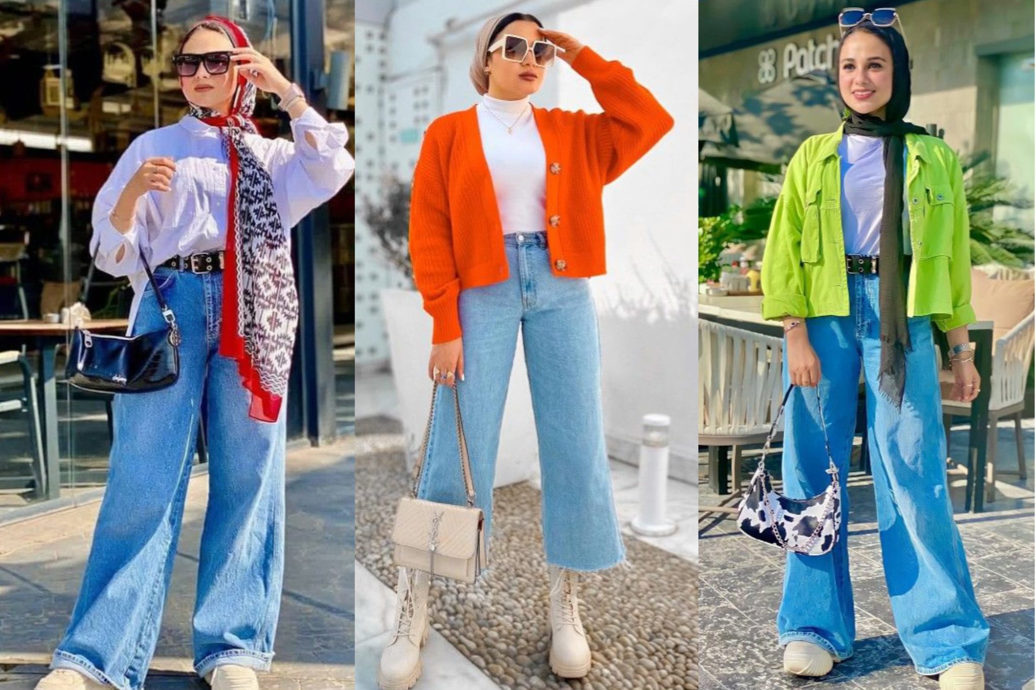 انواع استایل جذاب و خفن با شلوار بگ