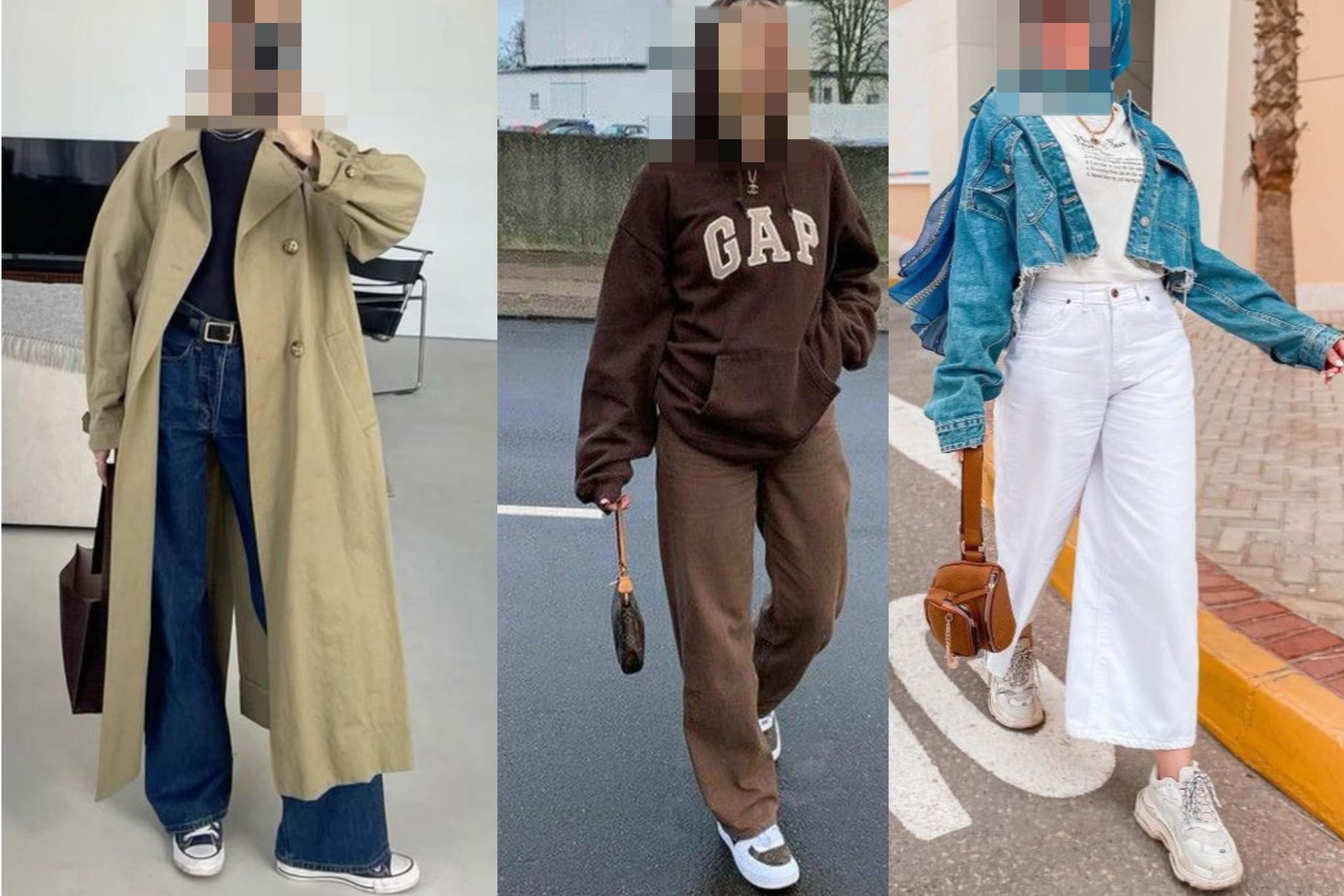 انواع استایل جذاب و خفن با شلوار بگ