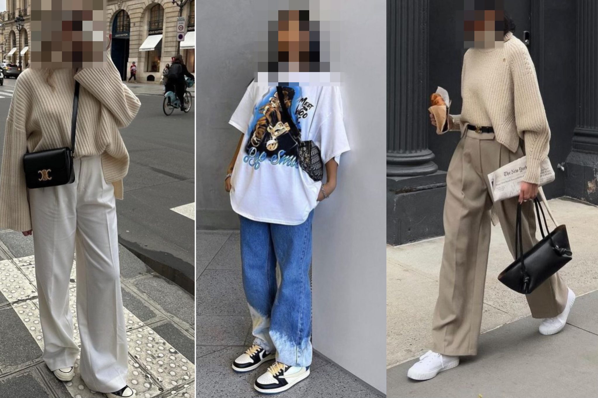 انواع استایل جذاب و خفن با شلوار بگ