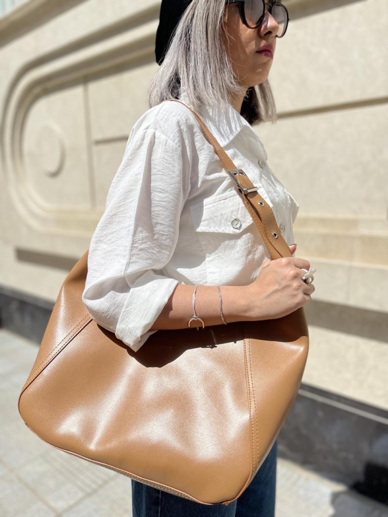 کیف دوشی زنانه بزرگ شل