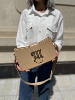 کیف دوشی زنانه رنگ کرم