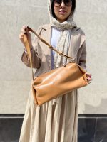 کیف دوشی زنانه چرم رنگ قهوه ای