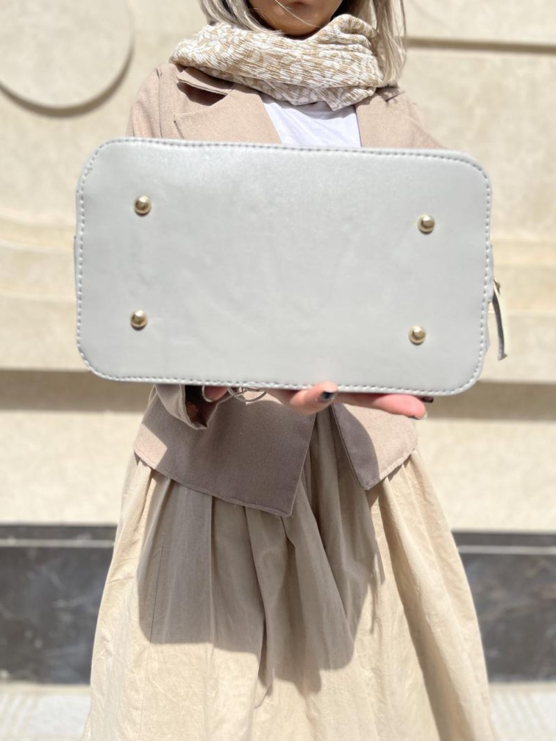 کیف دستی زنانه رنگ طوسی