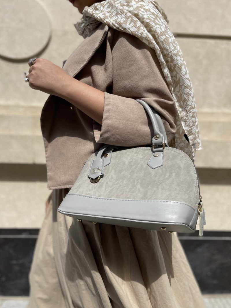 کیف دستی زنانه رنگ طوسی