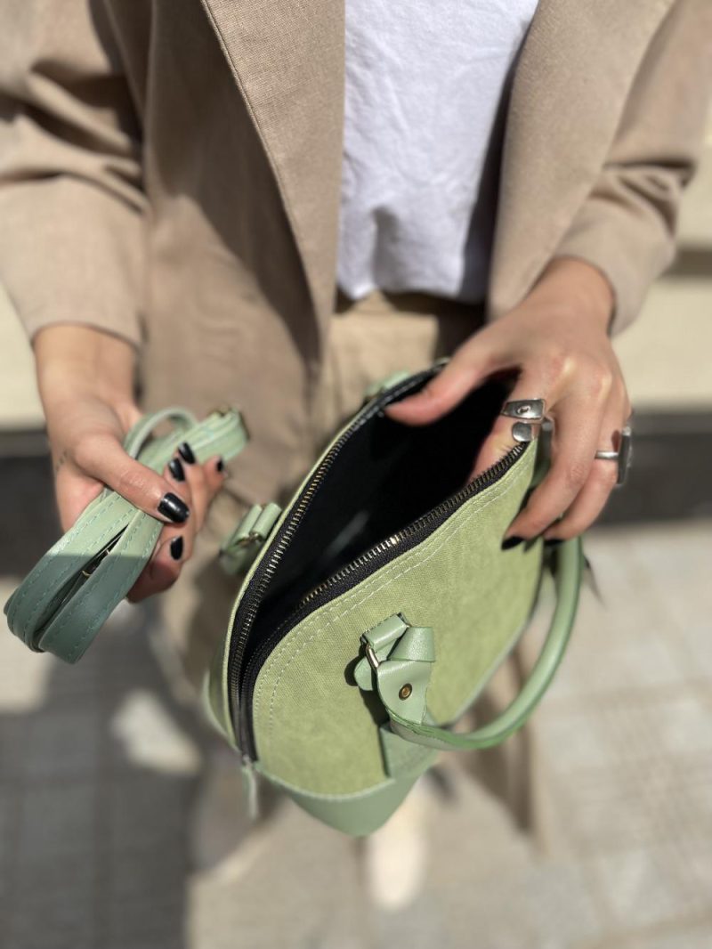 کیف دستی زنانه رنگ سبز روشن