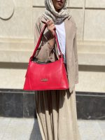 کیف دستی زنانه چرم قرمز رنگ