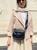 کیف دوشی پاسپورتی زنانه رنگ مشکی