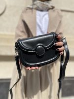 کیف دوشی پاسپورتی زنانه مشکی رنگ