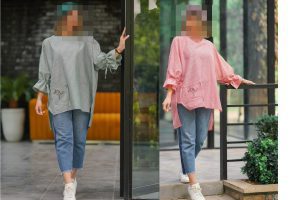 استایل انواع مانتو اسپورت با شلوار مام فیت و مام استایل 