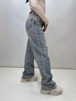 شلوار جین بگ زنانه آبی زارا