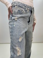 شلوار جین بگ زنانه آبی زارا