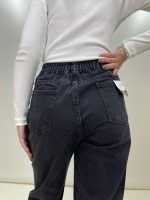 شلوار جین زنانه نیم بگ مشکی