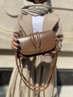 کیف دوشی زنانه قهوه ای رنگ