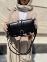 کیف دوشی زنانه چرم مشکی رنگ