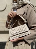 مینی بگ دستی و دوشی زنانه کرم روشن