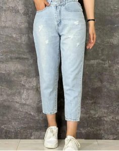 شلوار جین زنانه مدل مام استایل