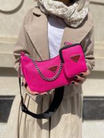 کیف دوشی و دستی زنانه سرخابی رنگ