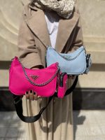 کیف دوشی و دستی زنانه سرخابی