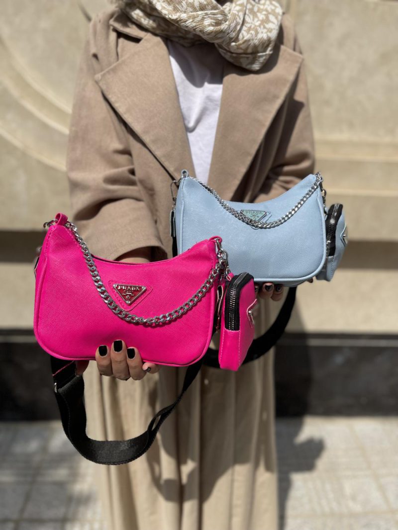 کیف دوشی و دستی زنانه سرخابی