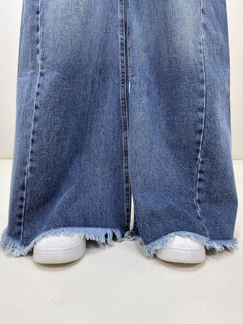 شلوار جین زنانه بگ اسپانیش آبی