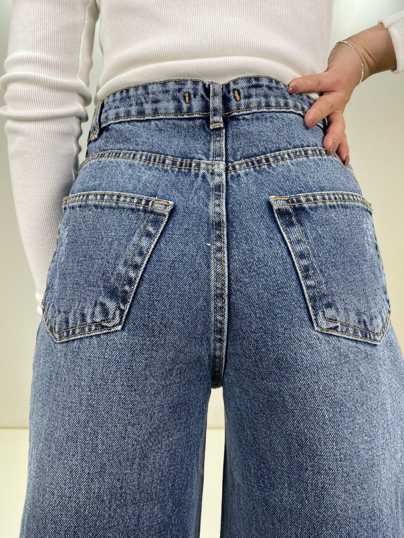 شلوار جین زنانه بگ اسپانیش آبی