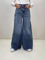 شلوار جین زنانه بگ اسپانیش آبی