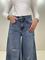 شلوار جین زنانه بگ اسپانیش آبی