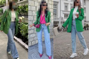 ست کردن شلوار نیم بگ با مانتو کتی