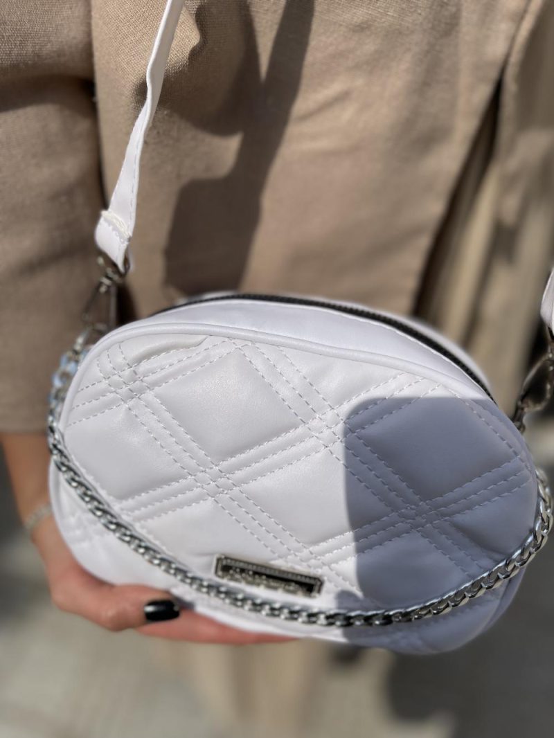 کیف دوشی و دستی زنانه سفید رنگ