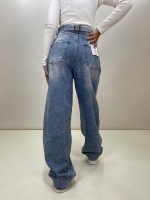 شلوار جین زنانه مدل مام فیت پارچه وارداتی