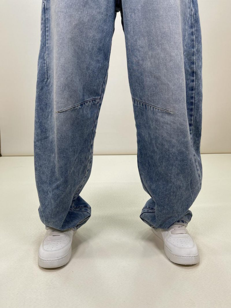 شلوار جین زنانه مدل مام فیت پارچه وارداتی