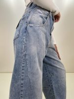 شلوار جین زنانه مدل مام فیت پارچه وارداتی