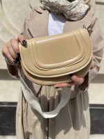 کیف دوشی زنانه چرم کرم رنگ