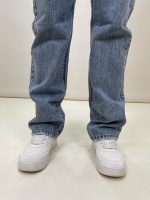 شلوار جسن زنانه مدل واید ابی رنگ