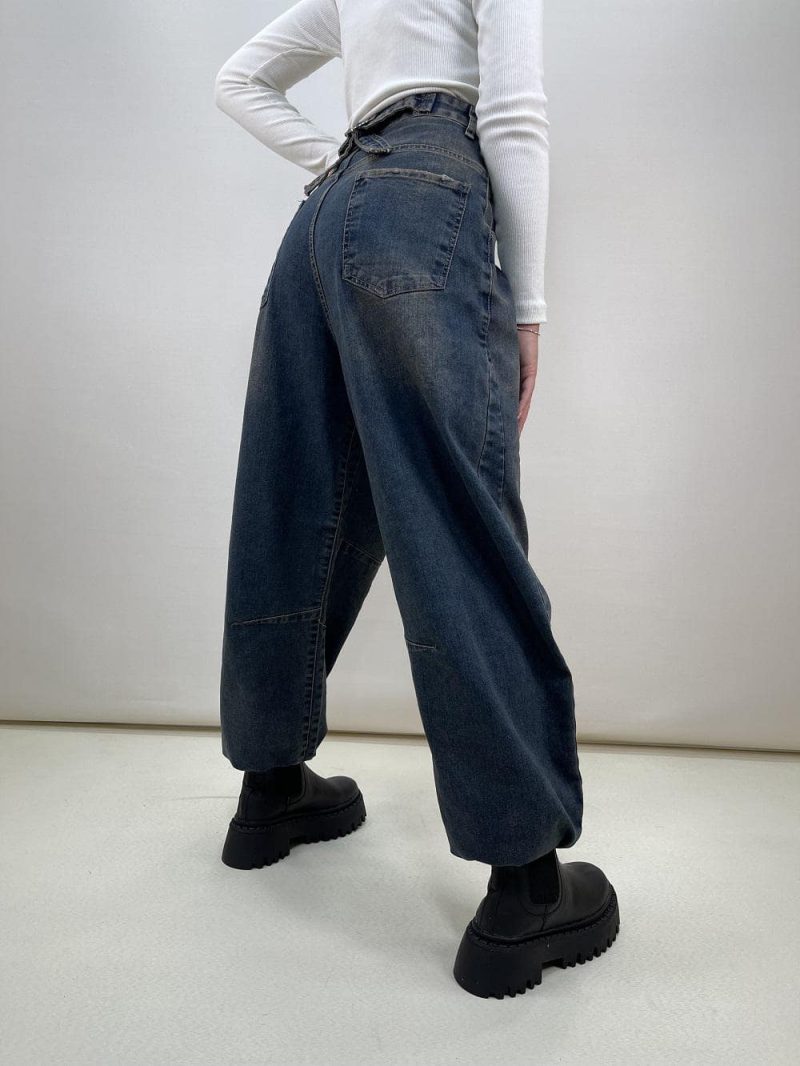 شلوار جین زنانه بالنی آبی