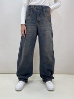 شلوار جین زنانه بالنی آبی