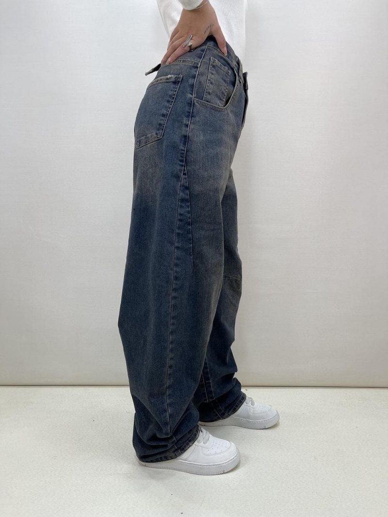 شلوار جین زنانه بالنی آبی