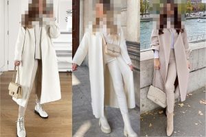 استایل با شلوار لگ با پالتو بلند