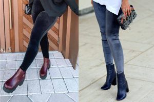 استایل با شلوار لگ مخملی