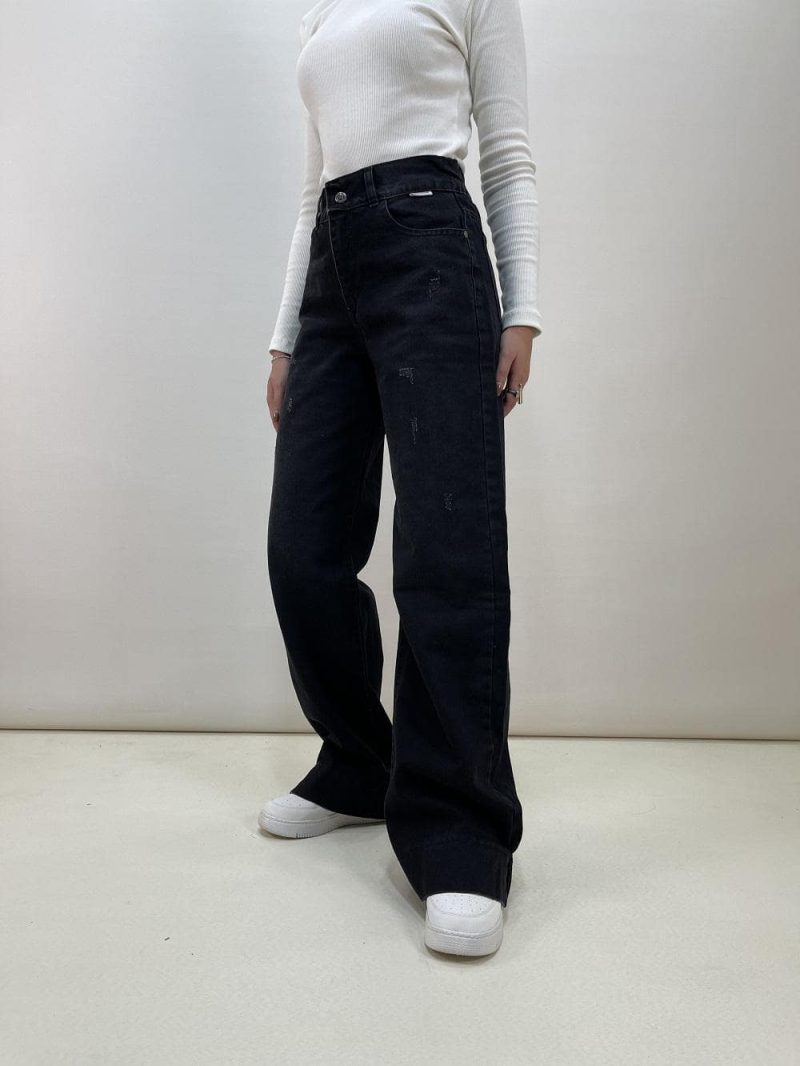 شلوار جین زنانه بگ مشکی