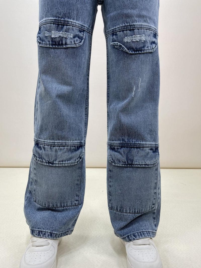 شلوار جین زنانه گارگو آبی یخی