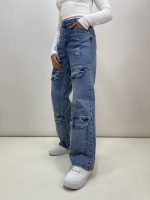 شلوار جین زنانه گارگو آبی یخی