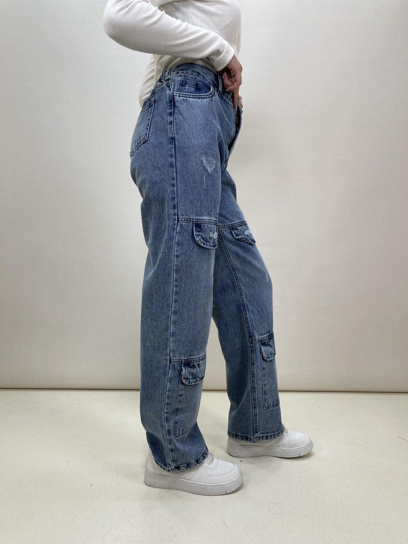 شلوار جین زنانه گارگو آبی یخی