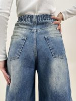 شلوار جین زنانه سوپر بگ آبی