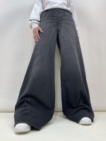 شلوار جین زنانه فول بگ مشکی