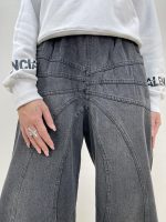 شلوار جین زنانه فول بگ مشکی