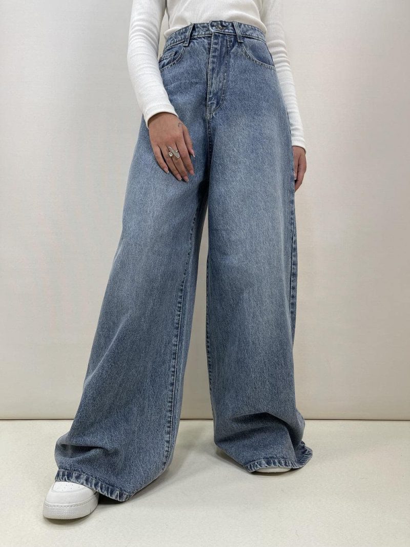 شلوار جین فول بگ زنانه